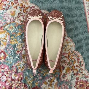 Brand new Jcrew Crewcuts glitter ballerina flats for girls